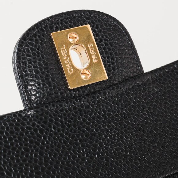 Chanel Small Black Caviar Classic Double Flap Bag - Picture 12 of 16